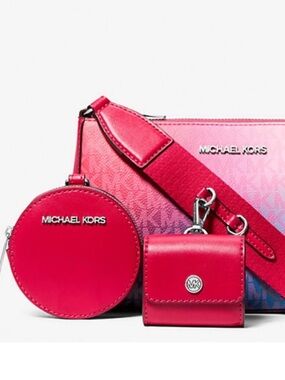 MICHAEL KORS Jet Set Small 
Ombré Signature Logo Crossbody